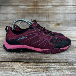 Merrell Capra Rapid Hiking Shoes Women Size 9.5 Athletic Shoes J35490 Bright Red